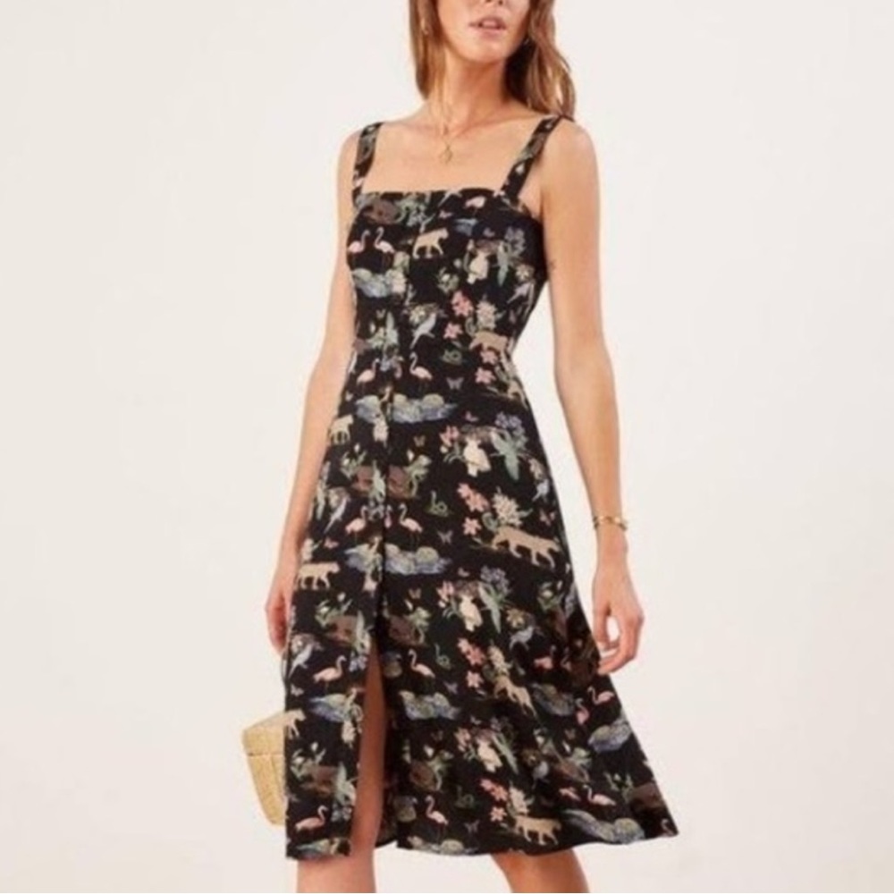 Reformation Persimmon Midi Dress in size 8